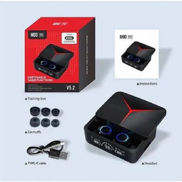 M90 Pro Tws Earphones Hd Voice Noise Cancelling Earbuds - Bluetooth Headphone - Image 3