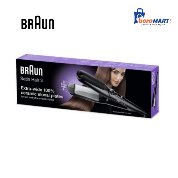 Braun ST310 Satin Hair 3 Straightener with Wide Plates - Image 4