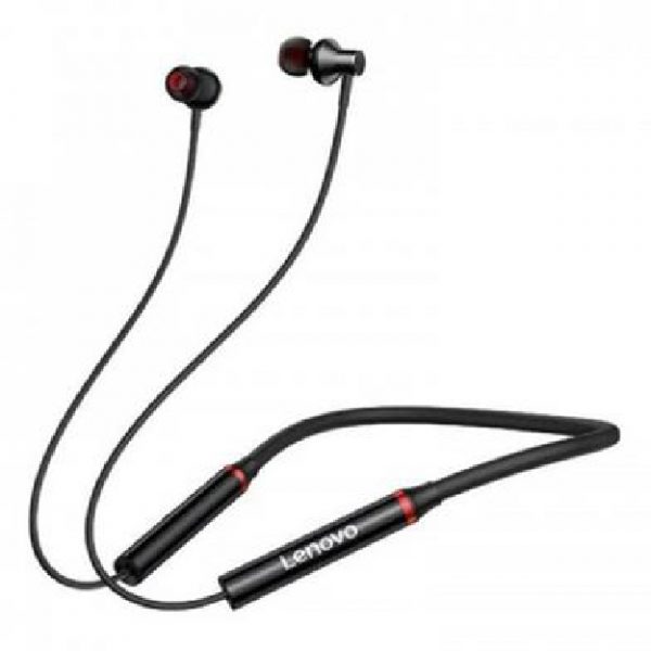 Lenovo HE08 Wireless In-ear Neckband Earphones - Black
